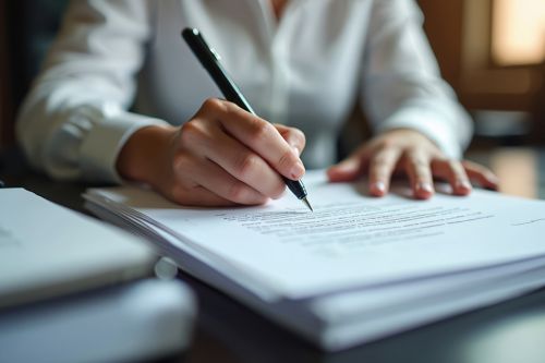 © miss irine - stock.adobe.com Foto: Person unterschreibt Dokument